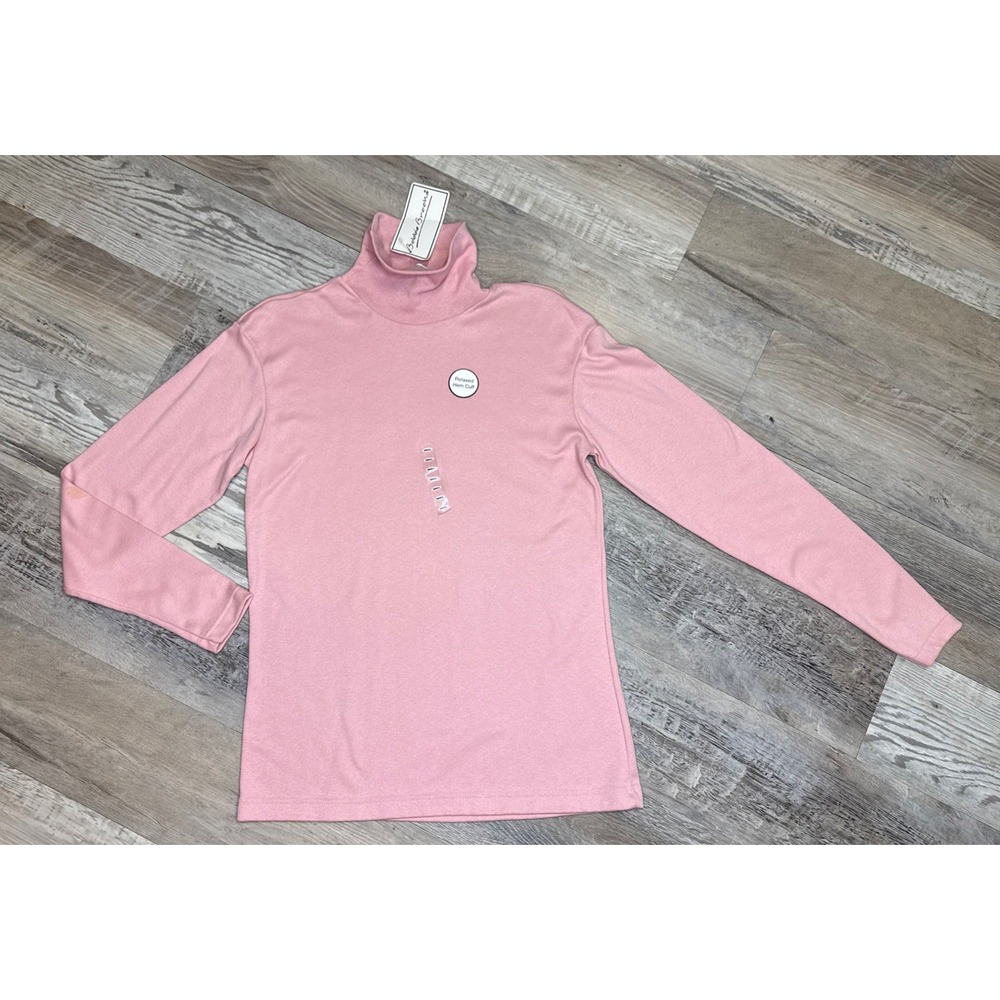 VTG Bobbie Brooks Womens Pink Turtleneck Long Sleeve Top‎ Shirt Sweater NWT USA